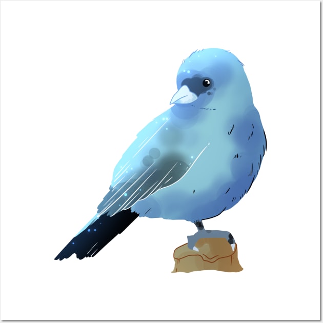 Indigo Bunting Wall Art by scribblekisses